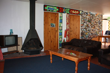 Communial Lounge and fireplace